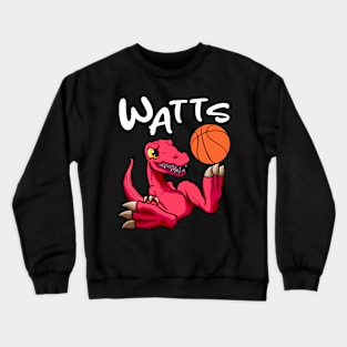 Watts Dinosaurs Basketball Squad Warmup Jersey Crewneck Sweatshirt